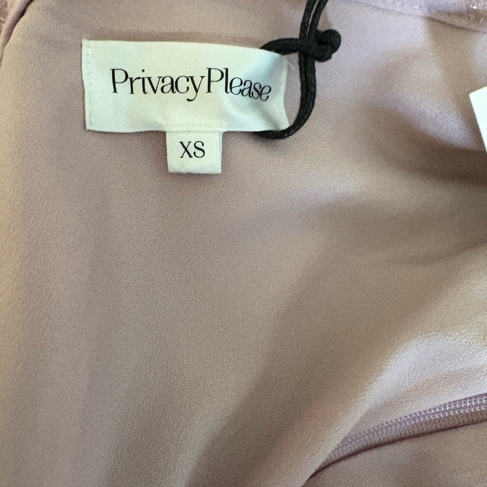 Privacy Please Pink Asymmetrical Ruffled Gown - Picture 2 of 7